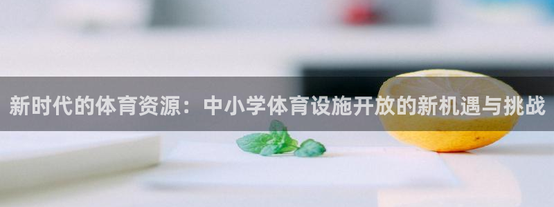 意昂体育4联系电话：新时代的体育资源：中小学体育设施